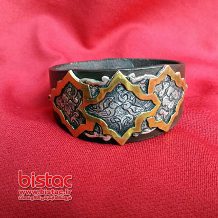 bracelet silver With Brass Emerald-bistac-ir