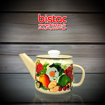 One liter enamel teapot-bistac-ir05