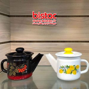 One liter enamel teapot-bistac-ir07