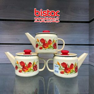 One liter enamel teapot-bistac-ir12
