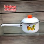 1 liter glazed pot Steel edge handle (Russia)-bistac-ir05