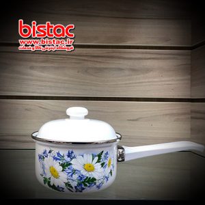 1 liter glazed pot Steel edge handle (Russia)-bistac-ir06