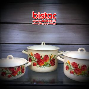 6-piece glazed service (Russia)  tulip flowers -bistac-ir01