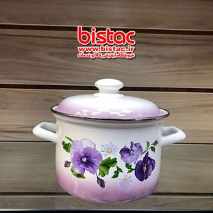 1 liter glazed pot Steel edge -bistac-ir00(Russia)