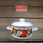 2 liter glazed pot Steel edge (Russia)-bistac-ir04