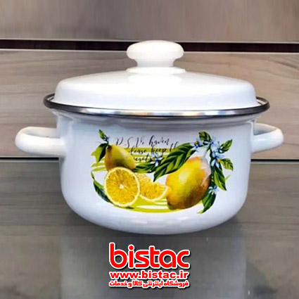 2 liter glazed pot Steel edge (Russia)-bistac-ir11