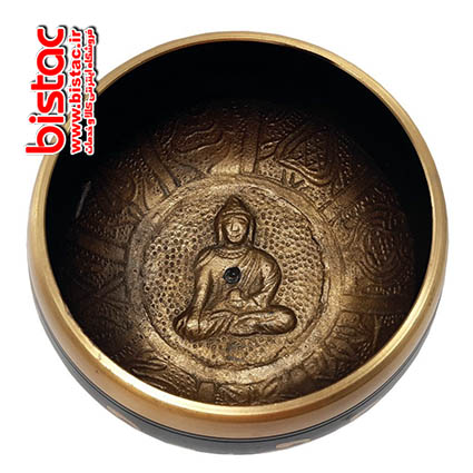 Singing Bowl Black single Buddha10-bistac-ir01