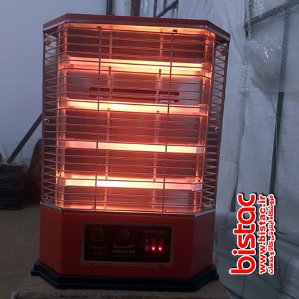 AVA 4-flame electric standing fan heater-bistac-ir02