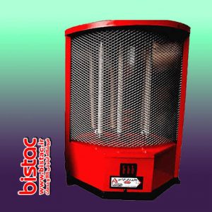 Three-flame electric standing heater-bistac-ir00