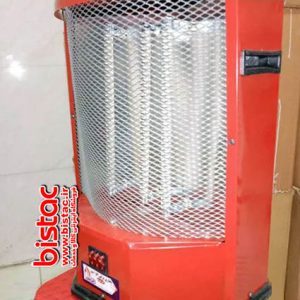 Three-flame electric standing heater-bistac-ir01