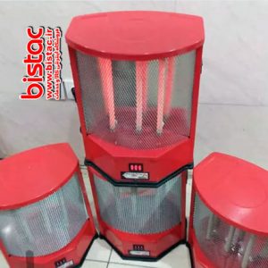 Three-flame electric standing heater-bistac-ir03