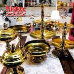 Haft Sin Plaza tablecloth - 4 pieces of golden-bistac-ir00