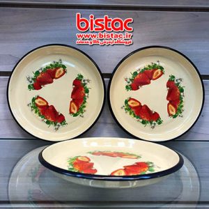   Plate ate rice Glazed  22Cm (Russia)-bistac-ir01