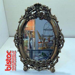 Small bronze mirror with rose design-bistac-ir00